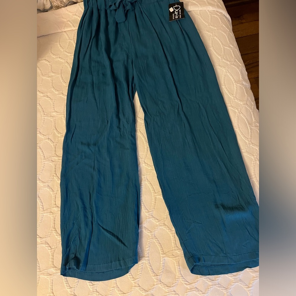 NWT Dunia Handmade Dark Teal Pants
